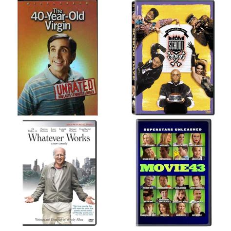 Comedy 4 Pack DVD Bundle: THE 40-YEAR-OLD VIRGIN : School Daze ...