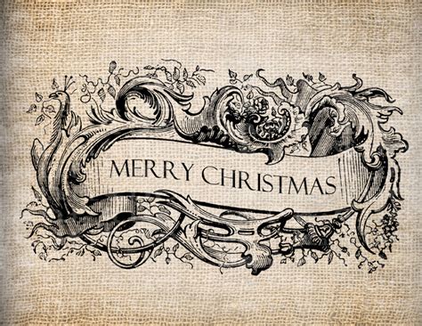 vintage christmas banner clipart - Clipground