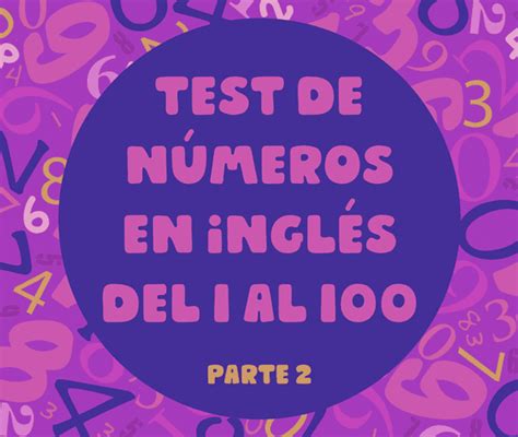 Ejercicio De Listening De Los N Meros En Ingl S Del Al Apuntes