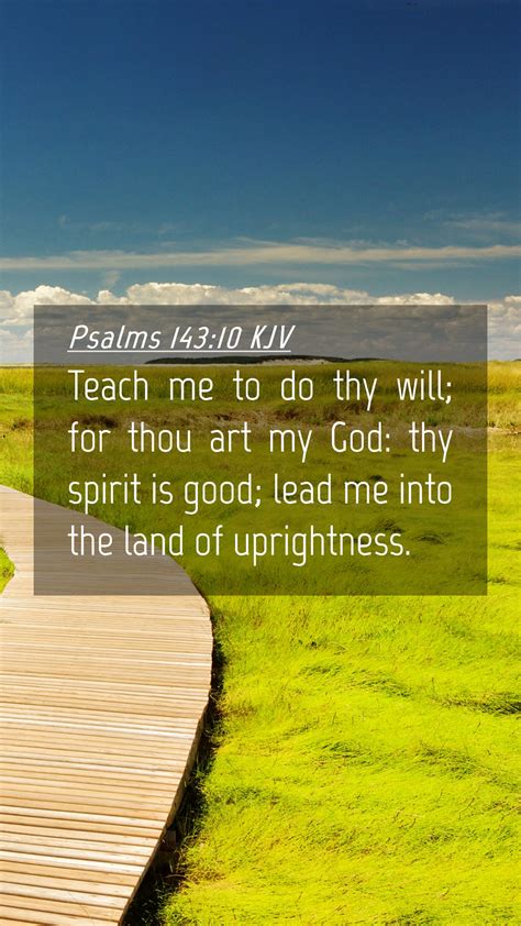 Psalms Kjv Mobile Phone Wallpaper Teach Me To Do Thy Will For