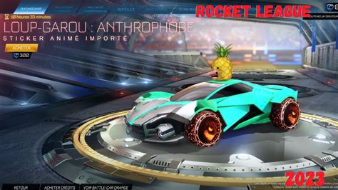 NEW LOUP GAROU ANTHROPHOBE AUTO BOUTIQUE 14 MAI 2023 ROCKET LEAGUE