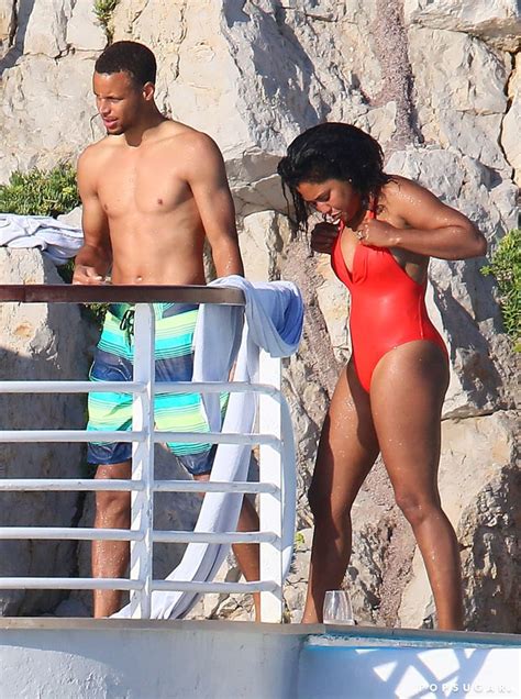 Ayesha And Stephen Curry In St Tropez July 2016 Pictures POPSUGAR