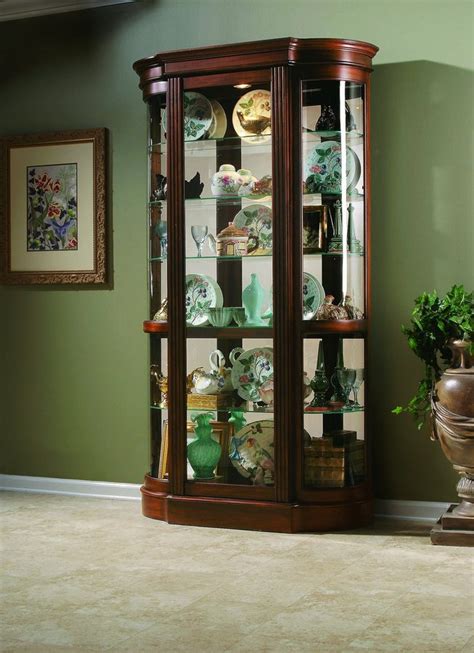 Pulaski Curved End Curio Pf At Homelement