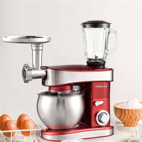 Buy Sokany 3 In 1 6L Stand Mixer With Blender And Meat Grinder