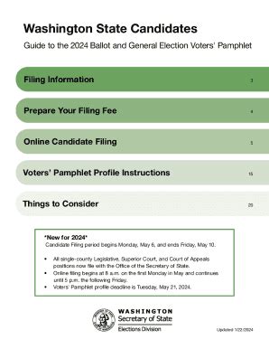 Fillable Online Guide To The Ballot And General Election Voters