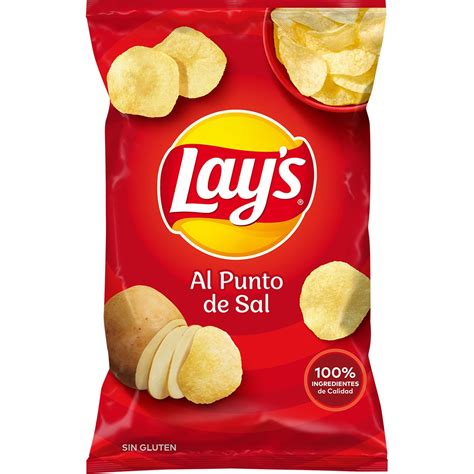 Patatas Fritas Al Punto De Sal Sin Gluten Bolsa 160 G LAY S