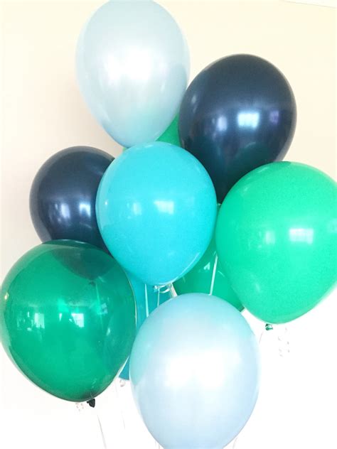 Green and Blue Balloons | Little Man Balloons | Boy Oh Boy Balloons ...