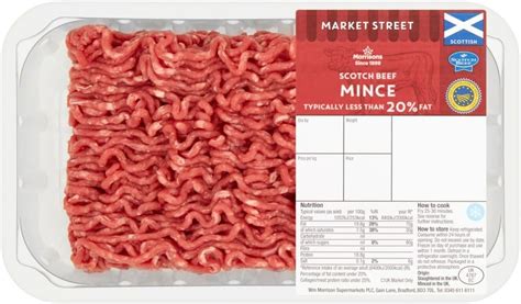 Morrisons Scotch Minced Beef 500 G Uk Grocery