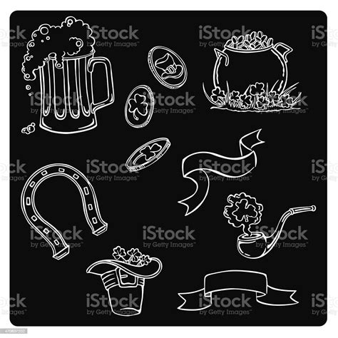 Vector Illustration Silhouette Of St Patricks Day Stock Illustration