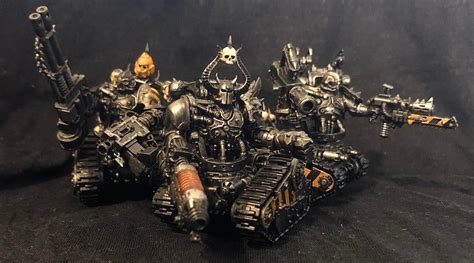 Iron Warrior Obliterator Squad Ready To Roll Chaos40k Warhammer