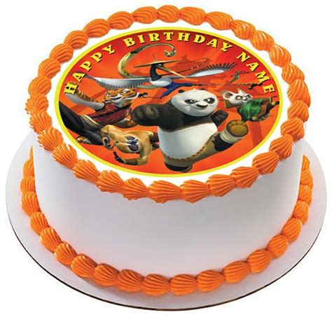 KUNG FU PANDA Edible Birthday Cake Topper OR Cupcake Topper Decor