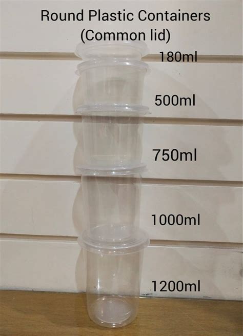 Transparent Octa 1000 Ml Container With Lid At Rs 65piece In