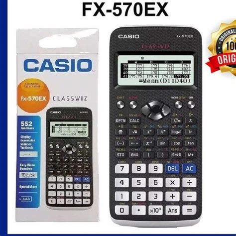 Scientific Calculator Fx 570ex Classwiz 552 Functions School And Office Lazada