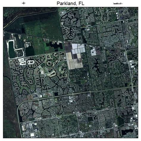 Aerial Photography Map Of Parkland Fl Florida