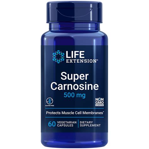 Super Carnosine 60 Vegetarian Capsules Life Extension Australia