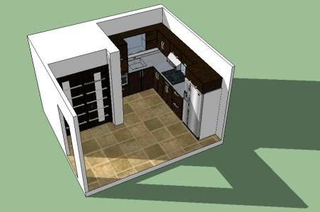 Diseno De Cocina En Sketchup En AutoCAD Librería CAD