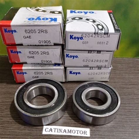 Jual BEARING SET RODA DEPAN LUAR DALAM CARRY ST100 6204 6205 1 SET 1