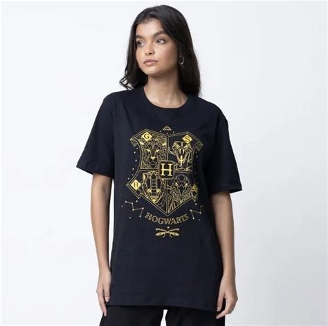 Oba Oba Camiseta Hp Brasao Hogwarts Pto Xg