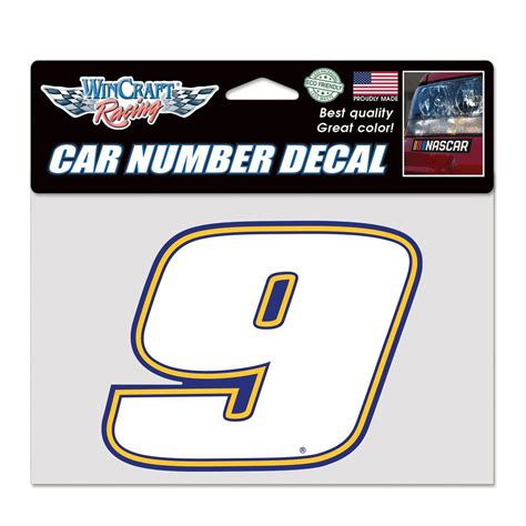 Chase Elliott #9 Car Number Decal | Hendrick Motorsports Store