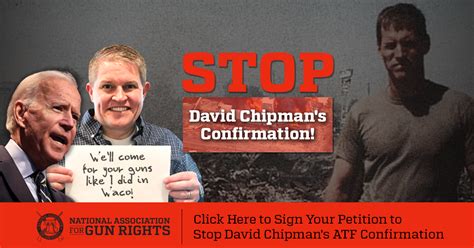 Stop David Chipmans Confirmation