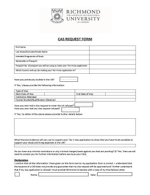 Fillable Online CAS REQUEST 25 September 2015 Docx Fax Email Print