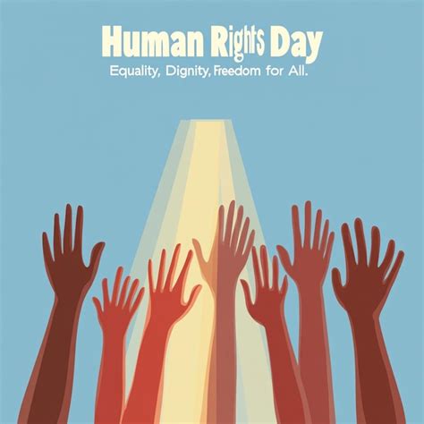 Human Rights Symbol Hands Reaching For The Sun Premium Ai Generated Image