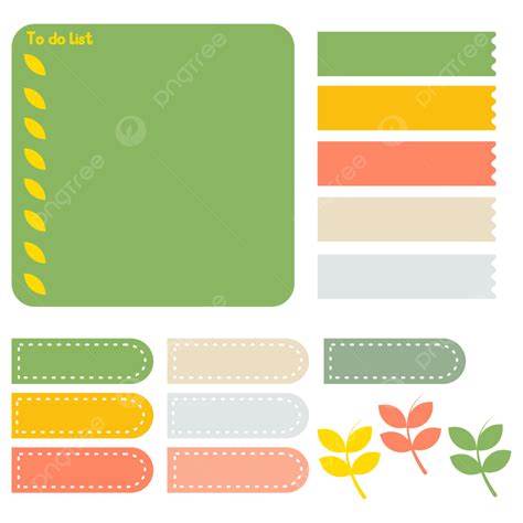 Planner Sticker Set For Student Daily Journal, Sticker, Journal, Planner PNG and Vector with ...