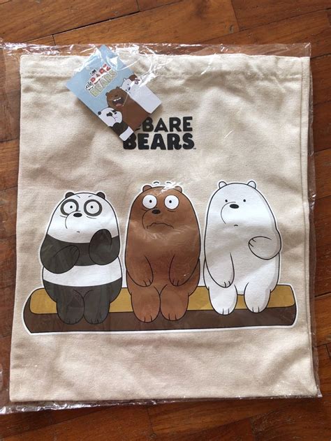 We Bare Bears Tote Bag Women S Fashion Bags Wallets Tote Bags On