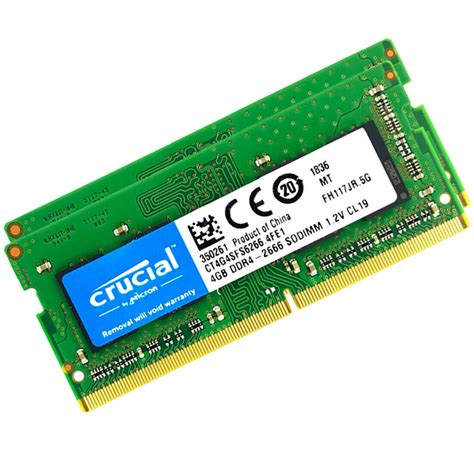 Crucial Ddr Gb Gb Gb Memory Sodimm Laptop Ram