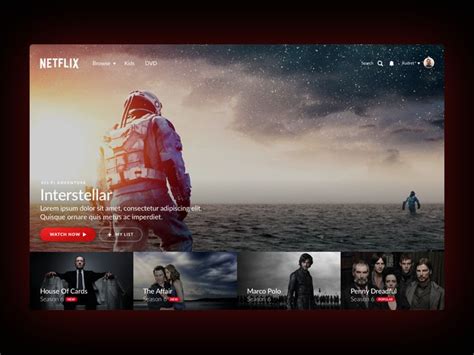 Netflix Homepage Template