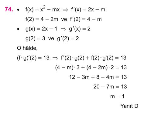 1 TÜREV ALMA KURALLARI arşivleri Cep Test Çözümleri