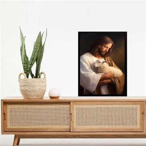 Quadro Decorativo Jesus E Ovelha Quadros Online