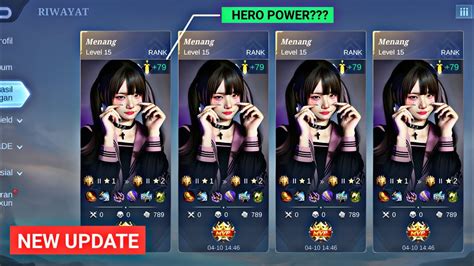 Preset Am History Pertandingan Mlbb New Update Hero Power Youtube