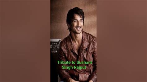 Tribute To Sushant Singh Rajput 😥😢 We All Miss You Youtube