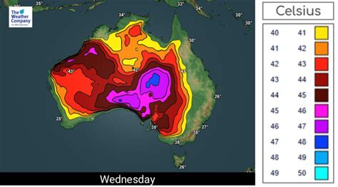 Aussie Heatwave Much Of Inland Australia 40c Next Week Temperatures May Hit 50c Weatherwatch