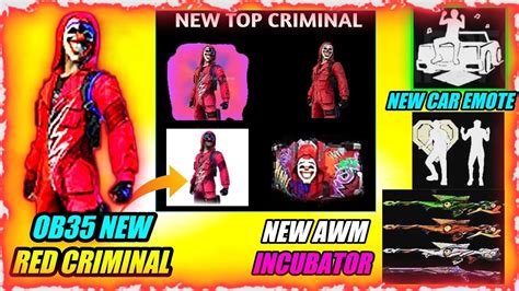 Ob 35 New Red Criminal Bundle Free Fire Next Awm Incubator Ff New