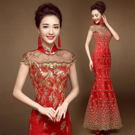 Chinese Style Gold Thread Tulle Lace Fabric Embroidery Phoenix