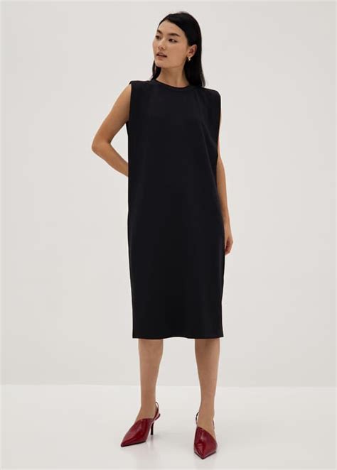 Elisha Padded Column Dress Love Bonito Id