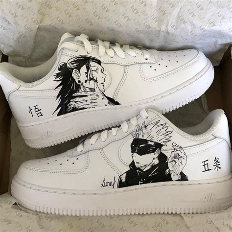 Jujutsu Kaisen Air Force Custom Custom Sneakers Painted Shoes