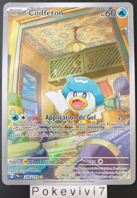 CARTE POKEMON COIFFETON 206 193 Holo Secrète EV2 Ecarlate et Violet PAL