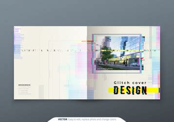 Glitch Book Cover Vector Images (over 500)