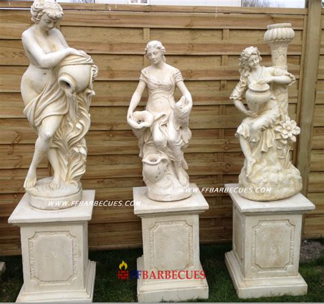 Statues De Jardin En Pierre Reconstitu E Maria Paula Leonor F Ffbarbecues