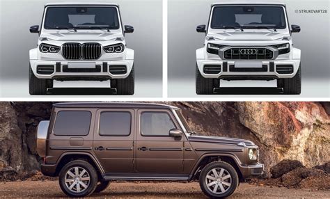 Here’s What The Mercedes G Class Looks Like With Bmw And Audi Front End Designs Autoevolution