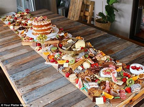 Sumptuous platters that are metres long are the latest wedding food ...