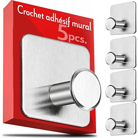 Cozbuen Crochet Adhesif Mural Pi Ces Accroche Tableau Sans Percer