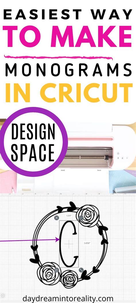 How To Make A Monogram In Cricut Design Space In Cricut Cricut