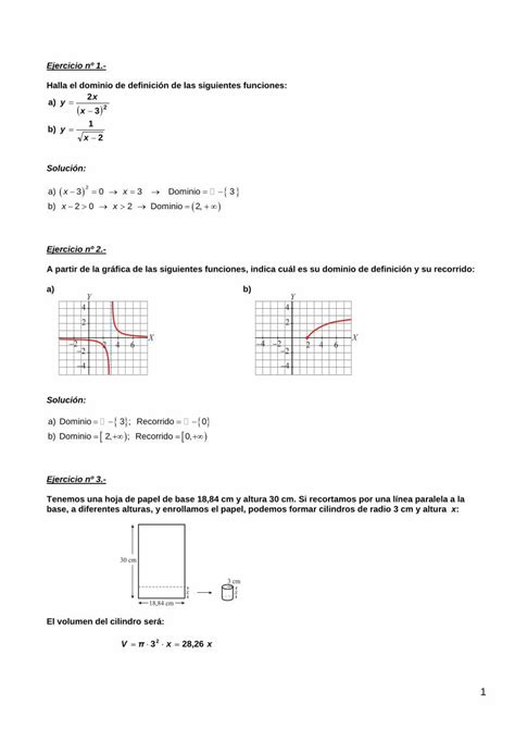 PDF Funciones Ejercicios Resueltos Yoquieroaprobar EsTenemos Una