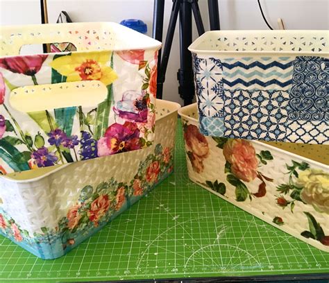 Diy Super Easy Decoupage On Plastic No Priming Required