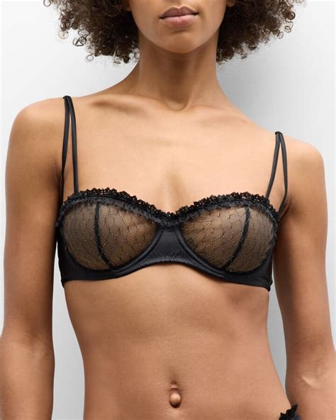 Kiki De Montparnasse Les Follies Embroidered Balconette Bra ShopStyle