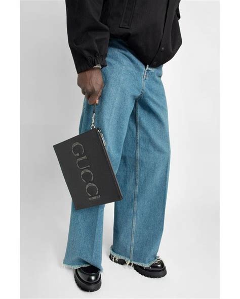 Gucci Clutches And Pouches In Black For Men Lyst